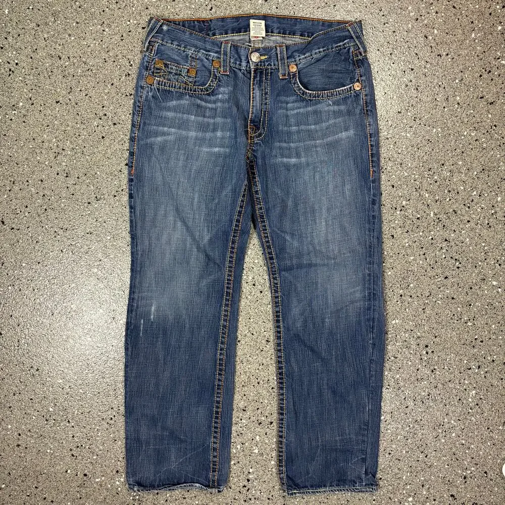 Vintage True Religion Johnny Big T Baggy Denim Jeans